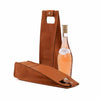 All-Leather Wine Tote, Full Grain, Holds One Bottle