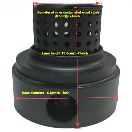 Outdoor Fire Pit Stove with Kettle