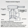 Outdoor Fire Pit Stove with Kettle