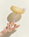 Jelly Bean Wine Glass Set - Whimsical Eclectic Dopamine Cocktail Coupe