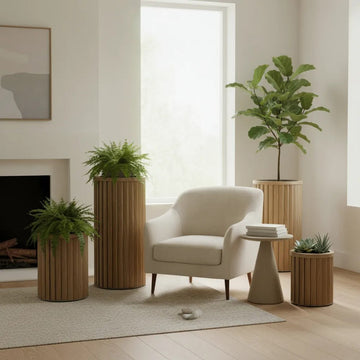 Round Strata Column Planters - X Large