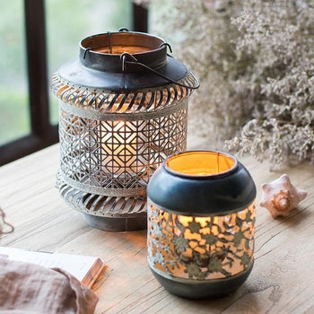 Harbor Metal Lantern Candle Holder