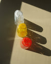 Mouth-Blown Dapple Dot Colored Glass Tumbler, Set of 6