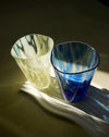 Mouth-Blown Dapple Dot Colored Glass Tumbler, Set of 6