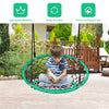 NNECW Net Hanging Swing Chair with Adjustable Hanging Ropes for Outdoor-Green-2