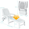 Outdoor Chaise Lounge Chair with Storage Box