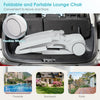 Outdoor Chaise Lounge Chair with Storage Box