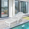 Outdoor Chaise Lounge Chair with Storage Box