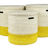 Handcrafted Woven Doum Palm Laundry Basket with Lid