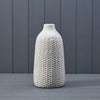 White Ceramic Vase (28.5cm) BD12.8 x H28.5cm