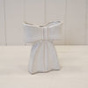 White Ceramic Bow Vase Small