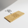 personalized bamboo charcuterie board with Personalized Engraving