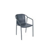 Set of 4 Aluminum Patio Dining Armchairs — Commercial Grade