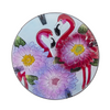 Flamingo Round Glass Top Outdoor Patio Side Table-1