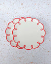 Set of 2 Cloud Ceramic Dinner Plates - Cute Whimsical Eclectic