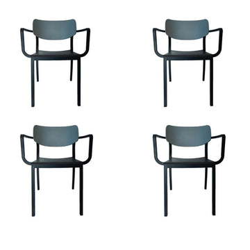 Porto Stackable Patio Dining Armchair - Set of 4