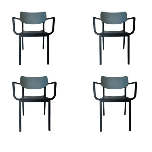 Porto Stackable Patio Dining Armchair - Set of 4