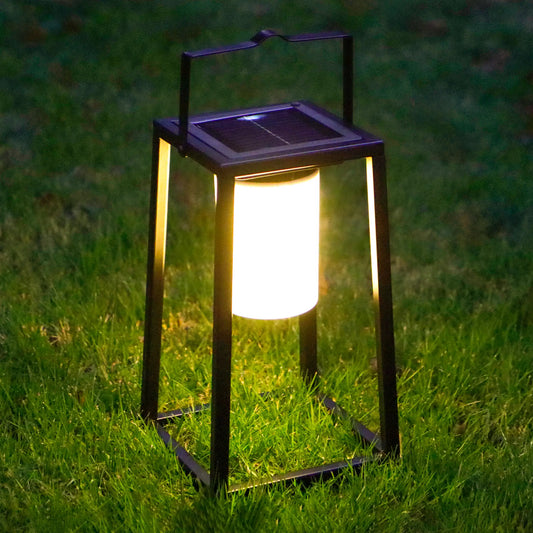 Portable Solar Hanging Lantern, IP44 Waterproof, Dusk-to-Dawn