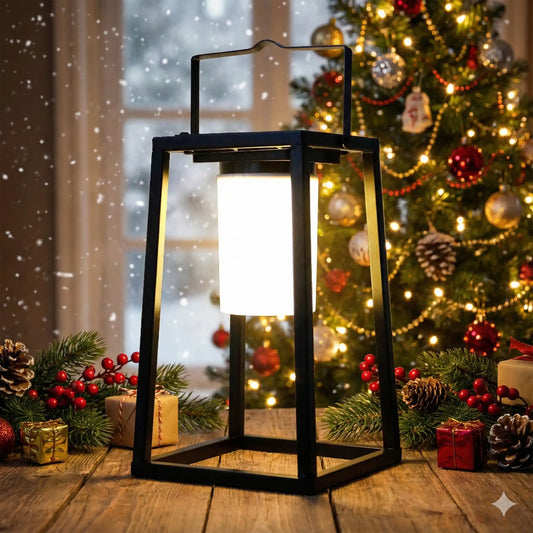 Portable Solar Hanging Lantern, IP44 Waterproof, Dusk-to-Dawn