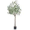 VEVOR Artificial Eucalyptus Tree, 6 FT Tall Faux Plant, Secure PE