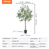 VEVOR Artificial Eucalyptus Tree, 6 FT Tall Faux Plant, Secure PE